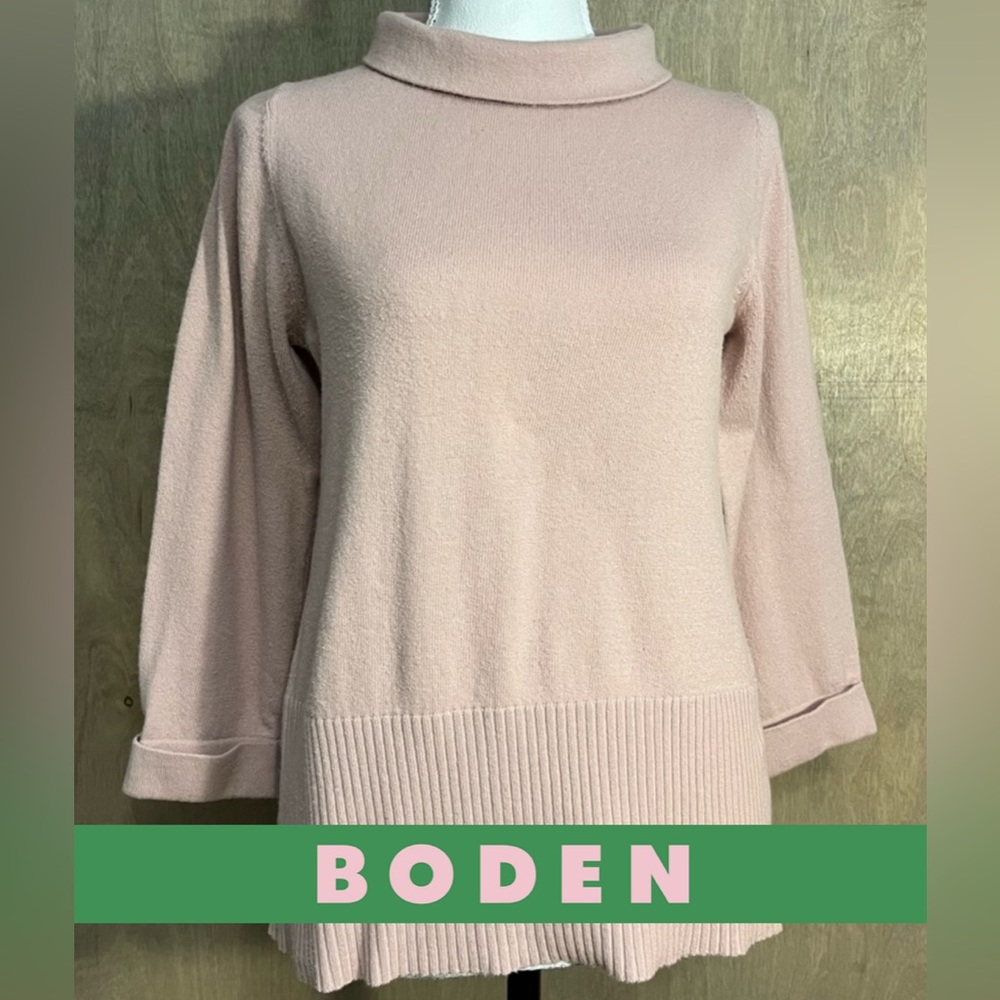 Boden PINK Pamela Cashmere Blend Sweater sz 8